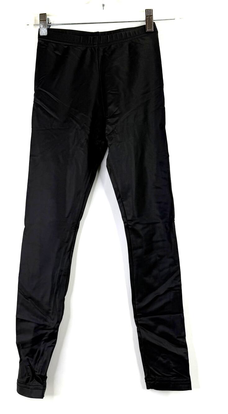 American Apparel Black Nylon Shinny Leggings Size Small